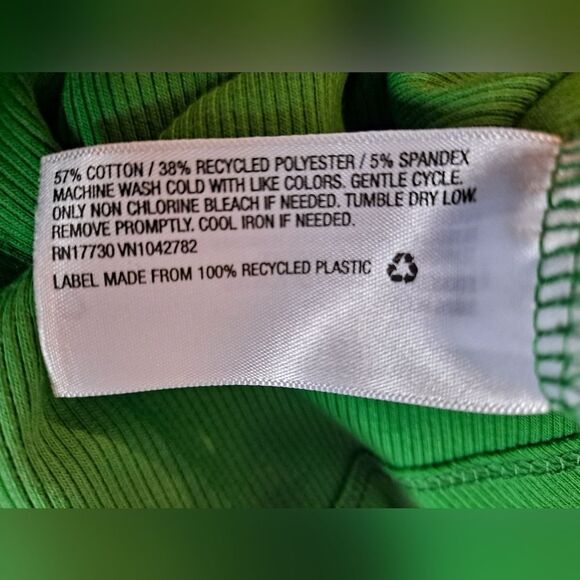 Womens Knit Ribbed Skater Dress Wild Fable Green Size Small NWT Final Price - Picture 7 of 7